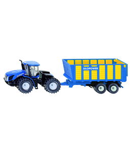 New Holland T9.560 con rimorchio per foraggio 1:50