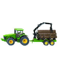 John Deere con rimorchio forestale 1:50