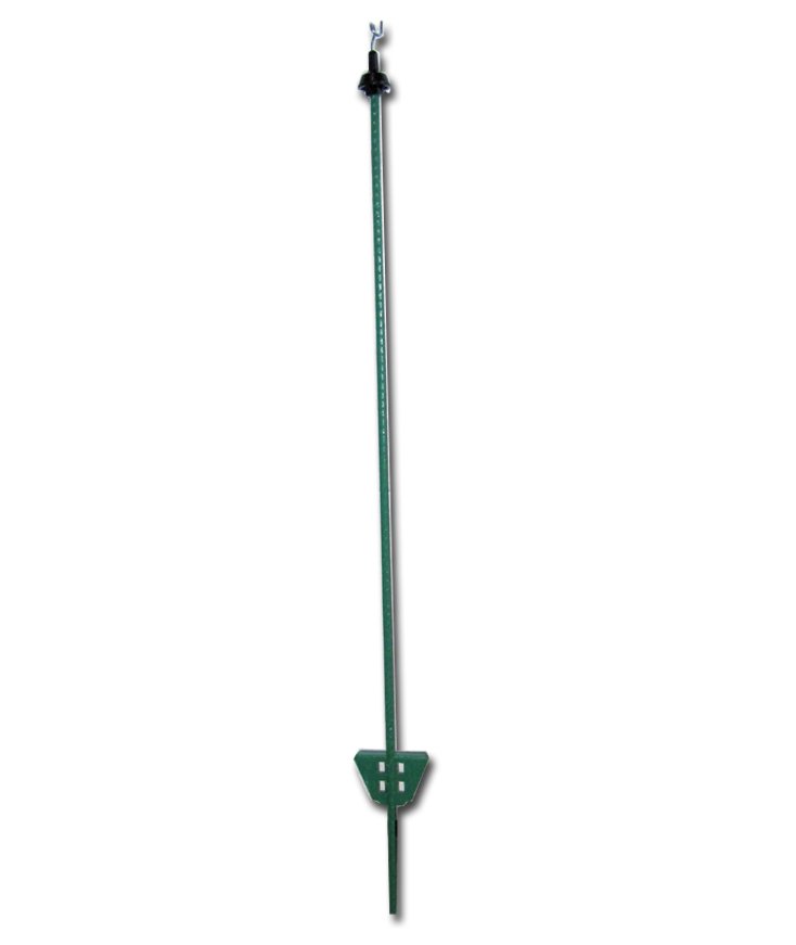 Picchetti in ferro verde  con pigtail lunghezza 1,05 m confezione da 25 pezzi