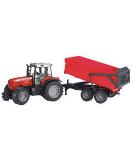 Massey Ferguson 7480 con rimorchio ribaltabile 1:16