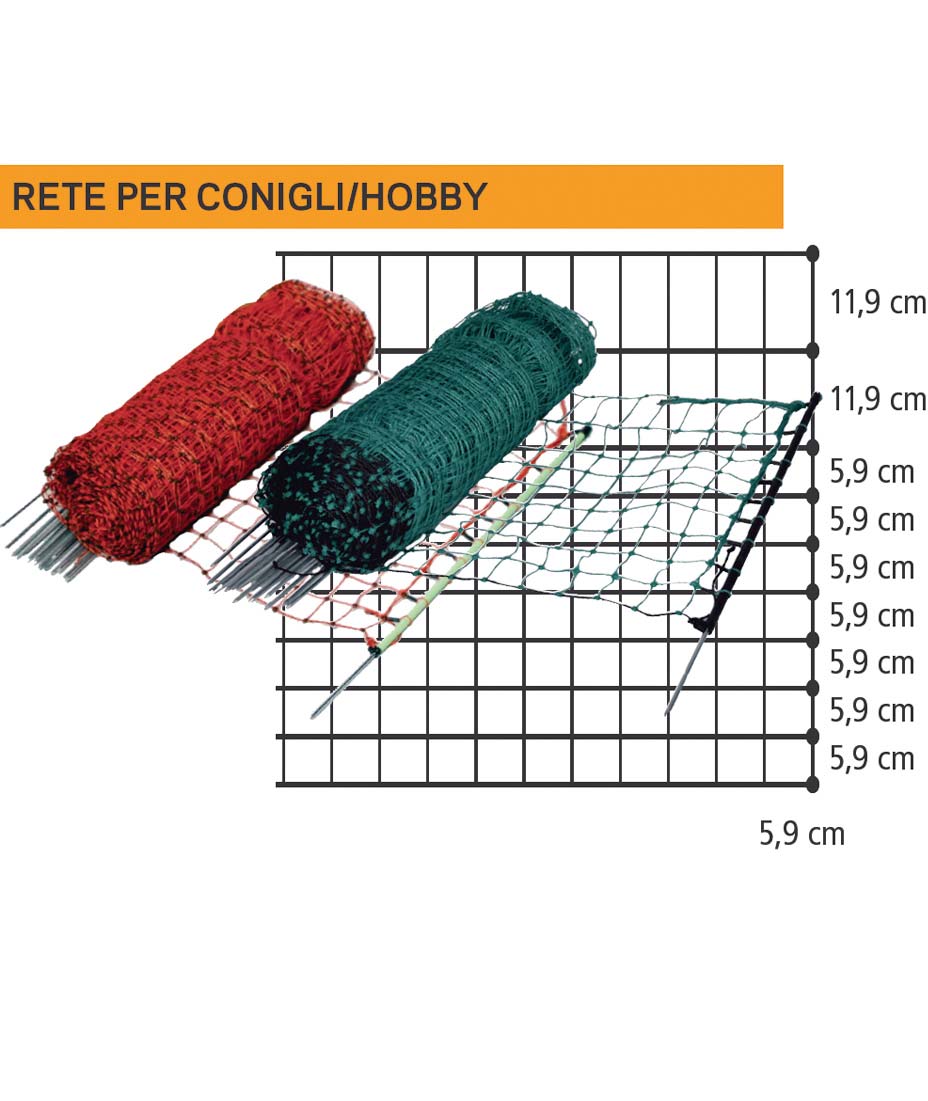 EuroNetz Gallagher per conigli e giardino altezza 65 cm 1 punta - foto 2