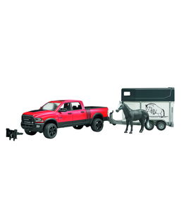 RAM 2500 Power wagon con rimorchio per cavalli 1:16