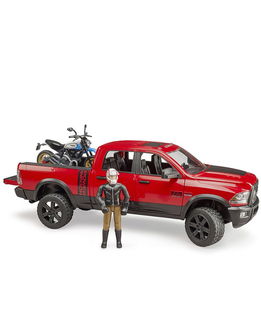 RAM 2500 Power wagon, Scrambler Ducati Desert Sled e guidatore 1:16