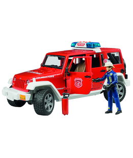 Jeep Wrangler Unlimited Rubicon Veicolo dei vigili del fuoco con pompiere 1:16