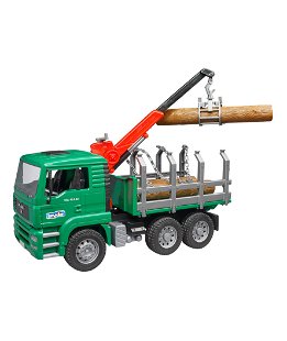 MAN TGA Camion per il legname con gru da carico e 3 tronchi 1:16