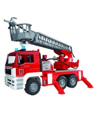 MAN Camion dei vigili del fuoco con scala girevole e pompa dell'acqua