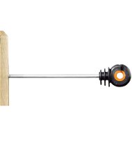 Isolatore distanziato 18 cm a vite XDI per pali in legno, filo e corda