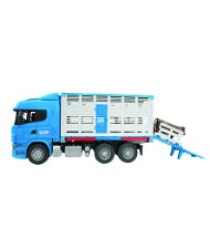 Scania R-Series Camion per il trasporto del bestiame + mucca 1:16