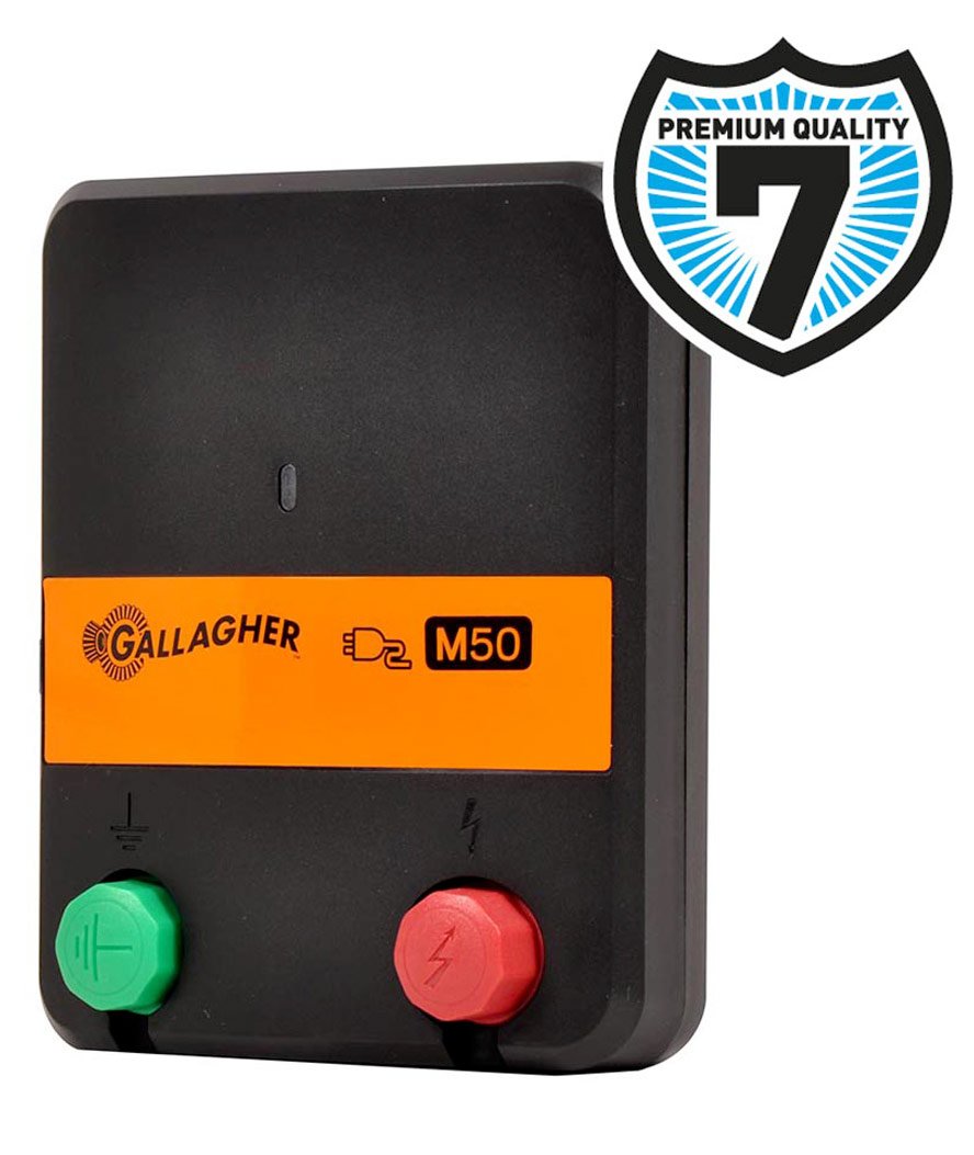 Elettrificatore Gallagher M50 a corrente 230V per recinti fino 4 km per cani, gatti, conigli e animali da stagno