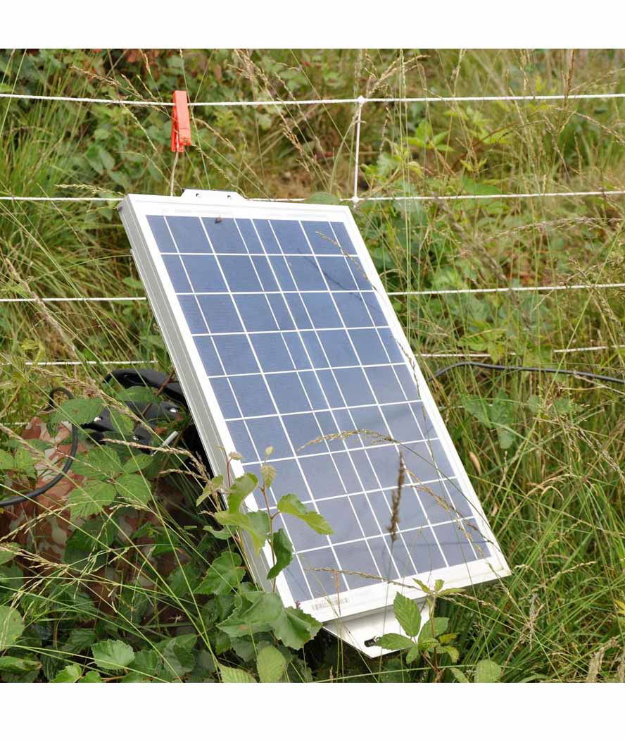 Pannello solare policristallino Gallagher per elettrificatori funzionante con sole e pioggia 20W - foto 2