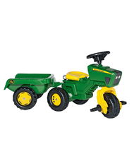 John Deere Trattore + rimorchio + volante sonoro