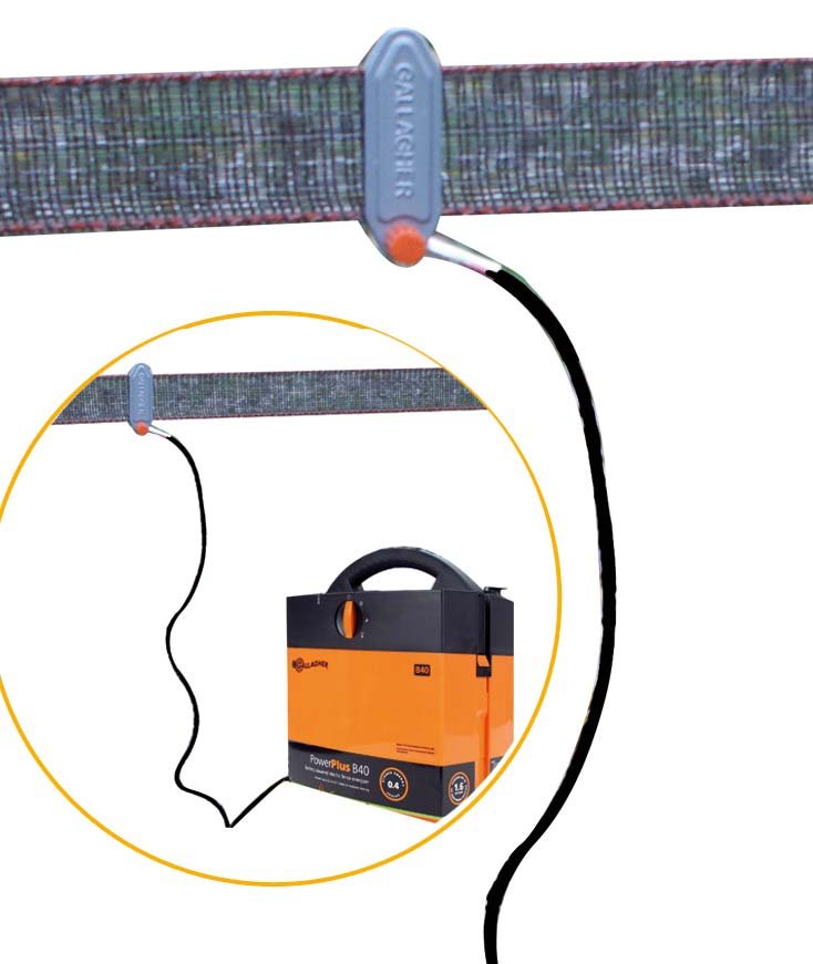 Connettore per collegamento tra nastro ed elettrificatore 130 cm - foto 1