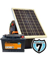 Gallagher S220 elettrificatore B200 con pannello solare 20W batteria 60Ah Premium Turbo AGM