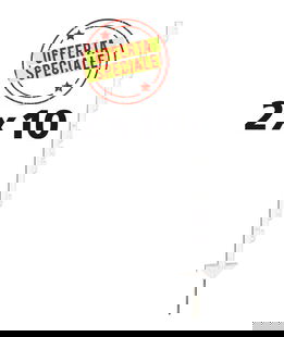 OFFERTA SPECIALE Duopack Picchetto Vario bianco 1,00 m - 2x10 pezzi