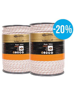 OFFERTA SPECIALE Duopack Corda TurboLine bianco 500m