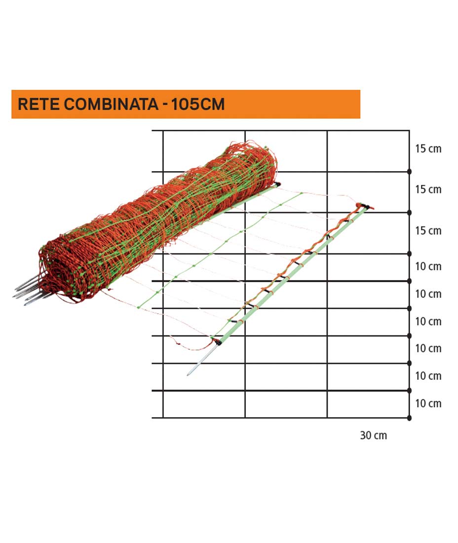 Netz rete Combi per ovini a punta singola lunghezza 105m - foto 1
