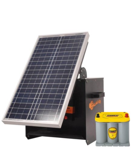 Set Elettrificatore solare Gallagher S280 con batteria e pannello inclusi per recinti fino a 20 km