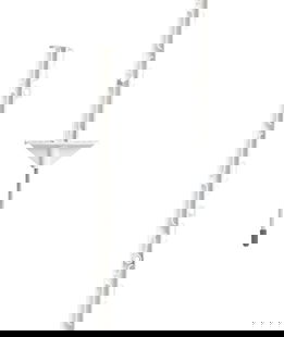 Picchetti in plastica bianco robusta con doppio piede lunghezza 0,75 m