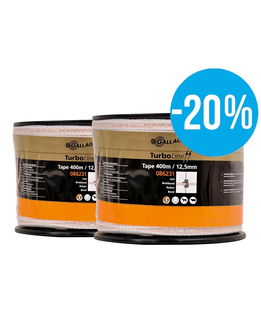 OFFERTA SPECIALE Duopack Nastro TurboLine 12,5mm bianco 2x400m