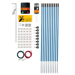 Kit recinzioni elettriche per animali domestici e giardino 80 cm con elettrificatore Gallagher M35 da 230V