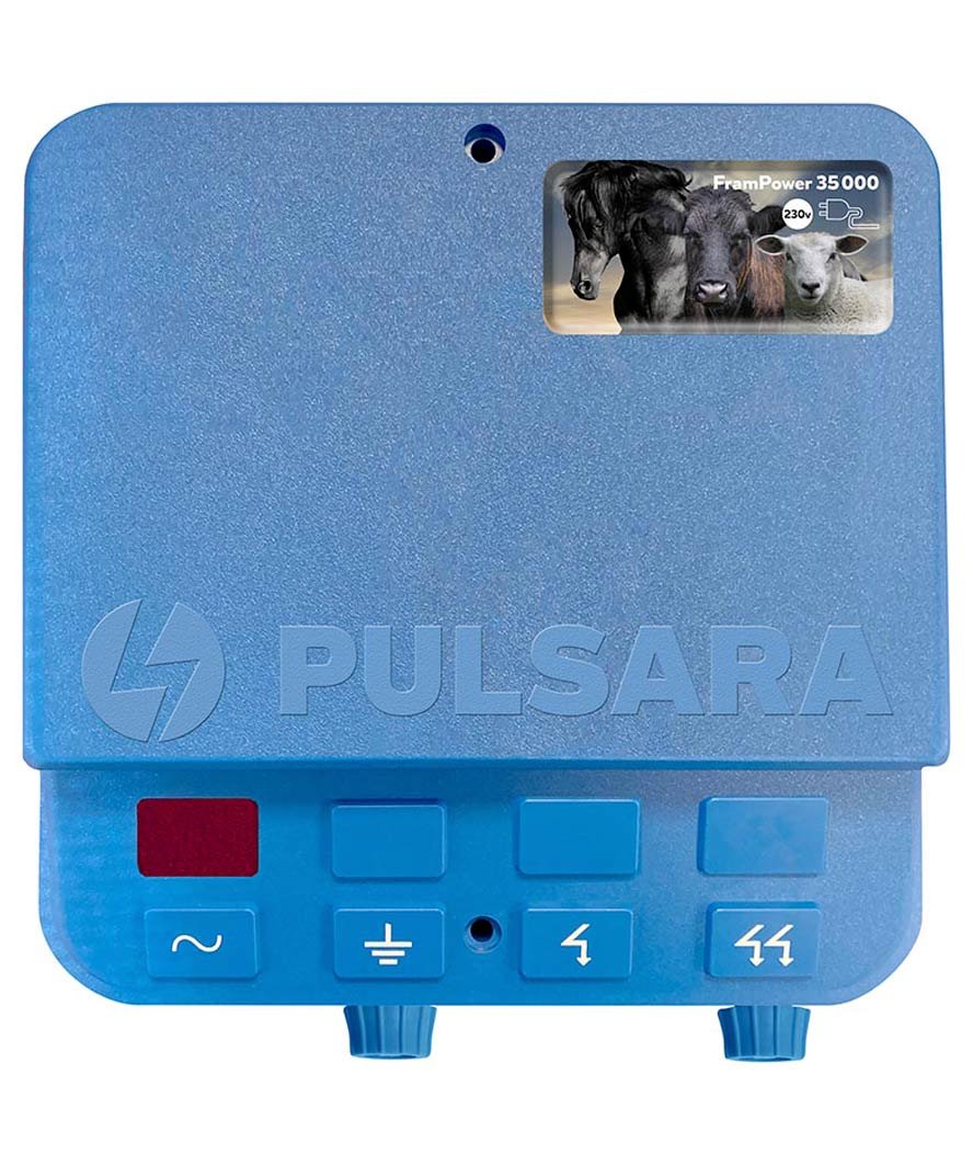 Elettrificatore Pulsara Farm Power 35.000 a corrente 230V/3,5J per recinti da 3 a 10km