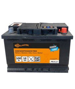 Batteria Gallagher Premium Turbo AGM 12V/100Ah per elettrificatori e rencinti elettrici