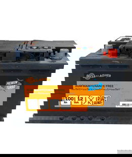 Batteria Gallagher Premium Turbo AGM 12V/100Ah per elettrificatori e rencinti elettrici
