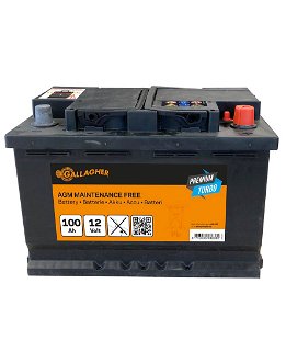 Batteria Gallagher Premium Turbo AGM 12V/100Ah per elettrificatori e rencinti elettrici