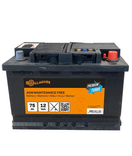 Batteria Gallagher Premium Turbo AGM 12V/75Ah per elettrificatori e recinti elettrici