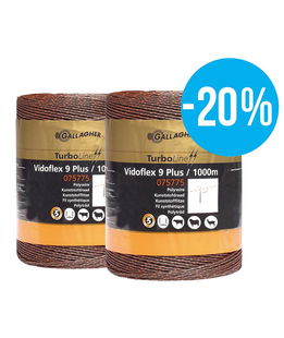 OFFERTA SPECIALE Duopack Vidoflex 9 TurboLine Plus terra 2x1000m