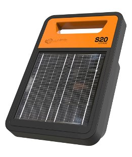Elettrificatore solare S20 Gallagher con batteria al litio per  recinti fino 2 km per cavalli, bestiame, maiali