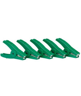 Clip coccodrillo verde 5 pezzi