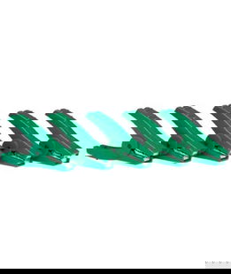 Clip coccodrillo verde 5 pezzi