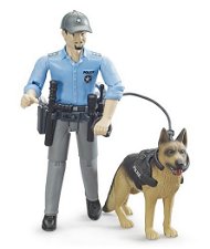 Agente della polizia con cane
