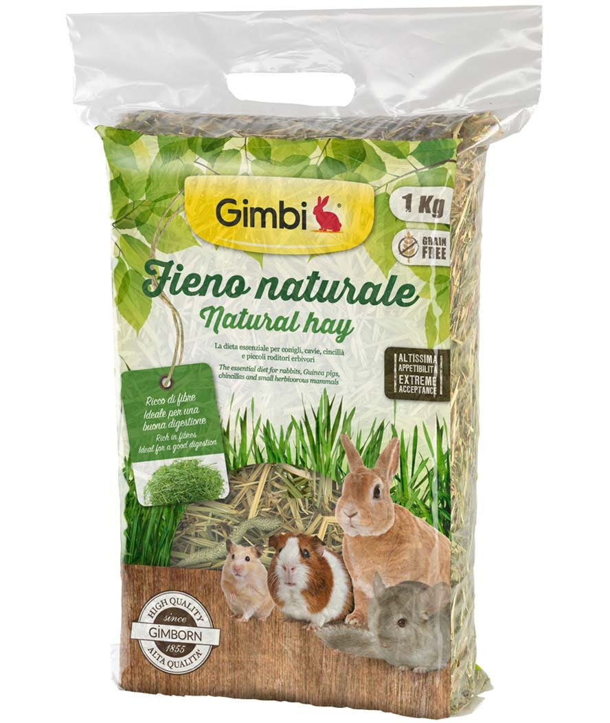 Gimbi Fieno naturale per roditori e conigli nani 1 kg