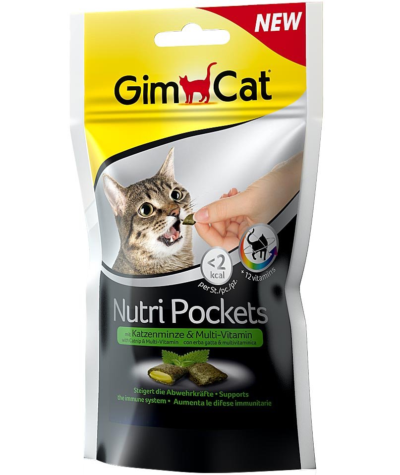 Gimcat Nutripockets con erba gatta e multivitamine 60 g
