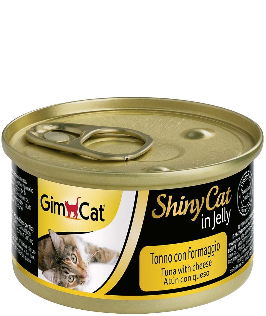 Gimcat ShinyCat tonno con formaggio in gelatina 70 g