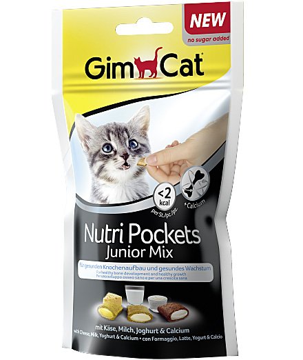 Gimcat Nutripockets Junior Mix con latte 12 bustine x 60 g