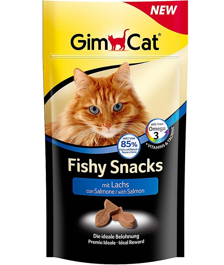 Gimcat Fishy Snacks con salmone per gatti 35 g