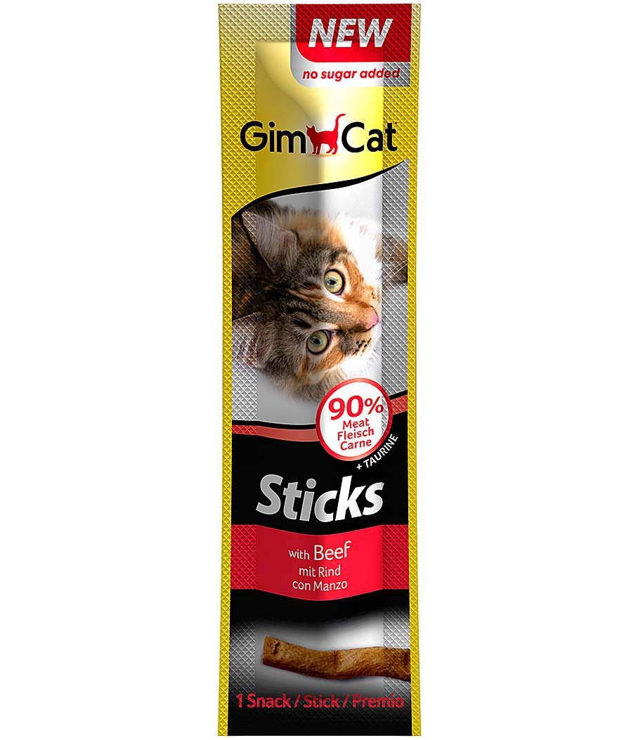 Gimcat Sticks con manzo per gatti