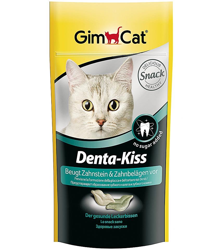 Gimcat Denta Kiss snack per gatti 8 x 40 g