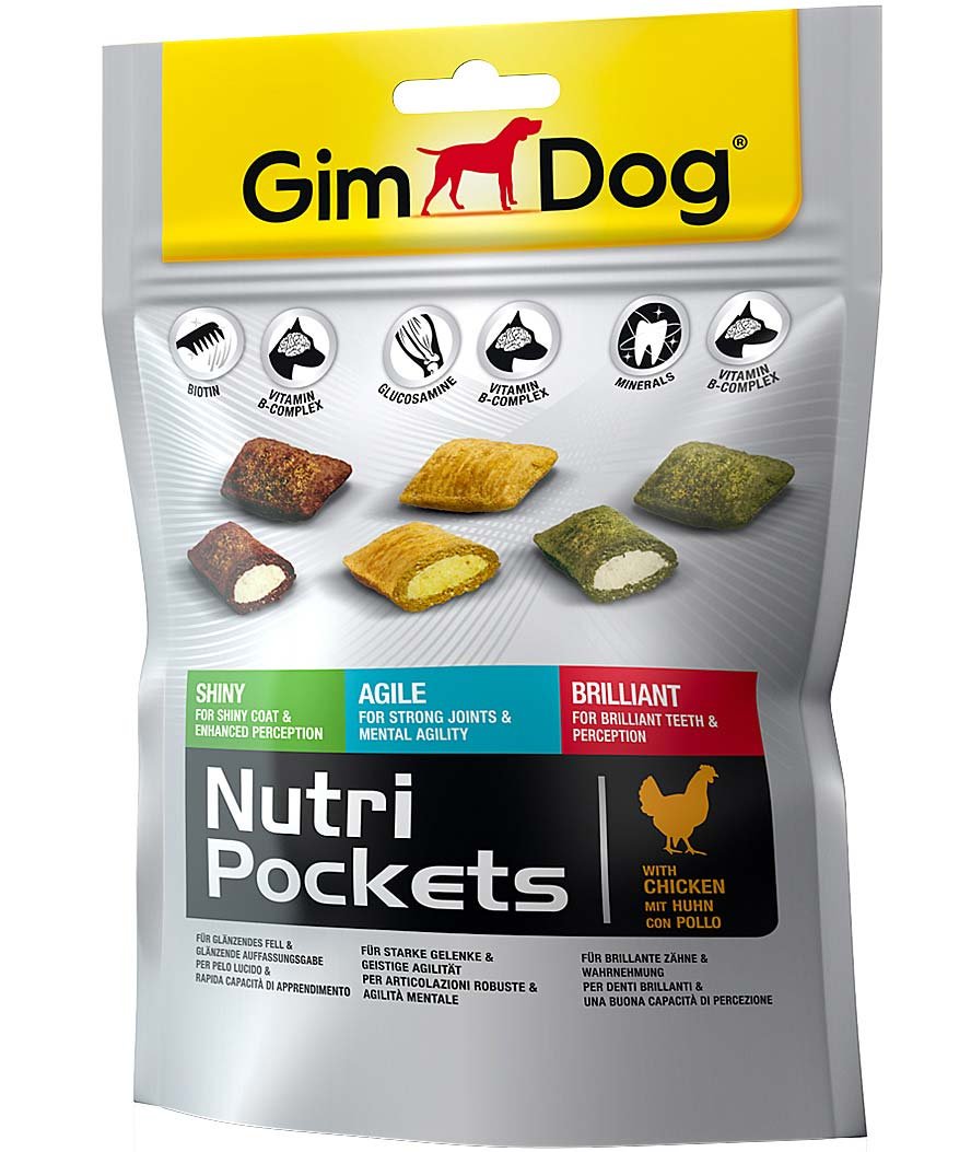 Gimdog Nutripockets Mix con pollo 10 buste x 150 g