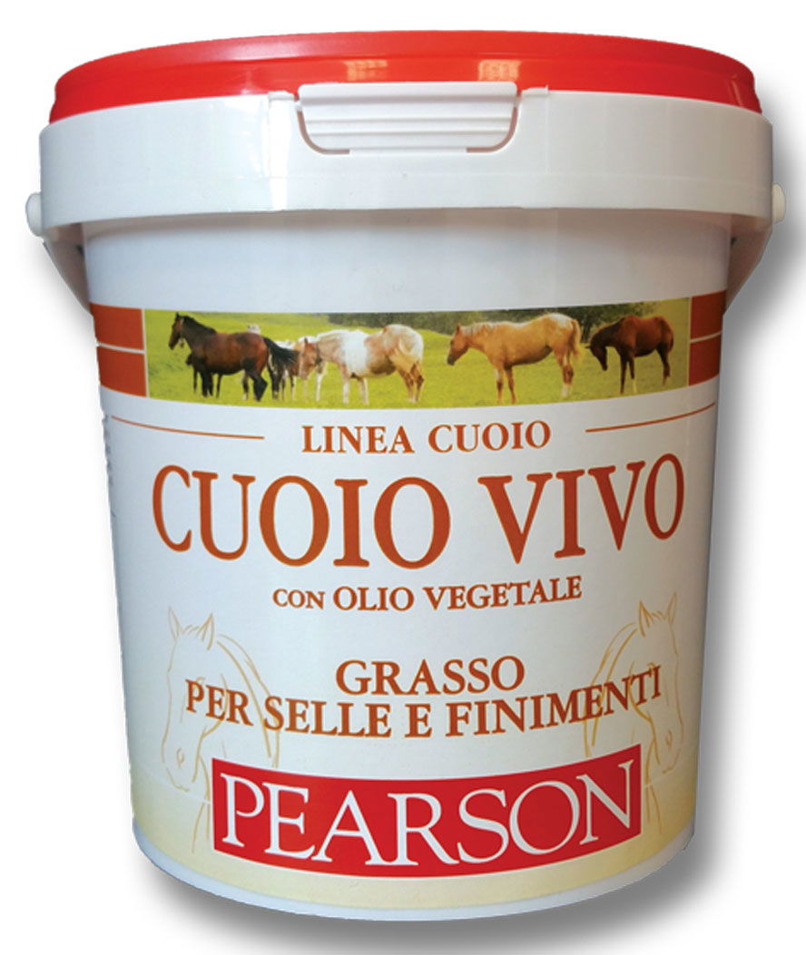 CUOIO VIVO Pearson grasso penetrante per ingrassare selle e finimenti in cuoio con olio vegetale 1000 ml