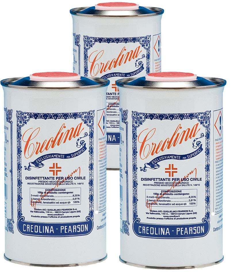 MULTIPACK CREOLINA Pearson disinfettante per uso civile e veterinario 3x1000 ml