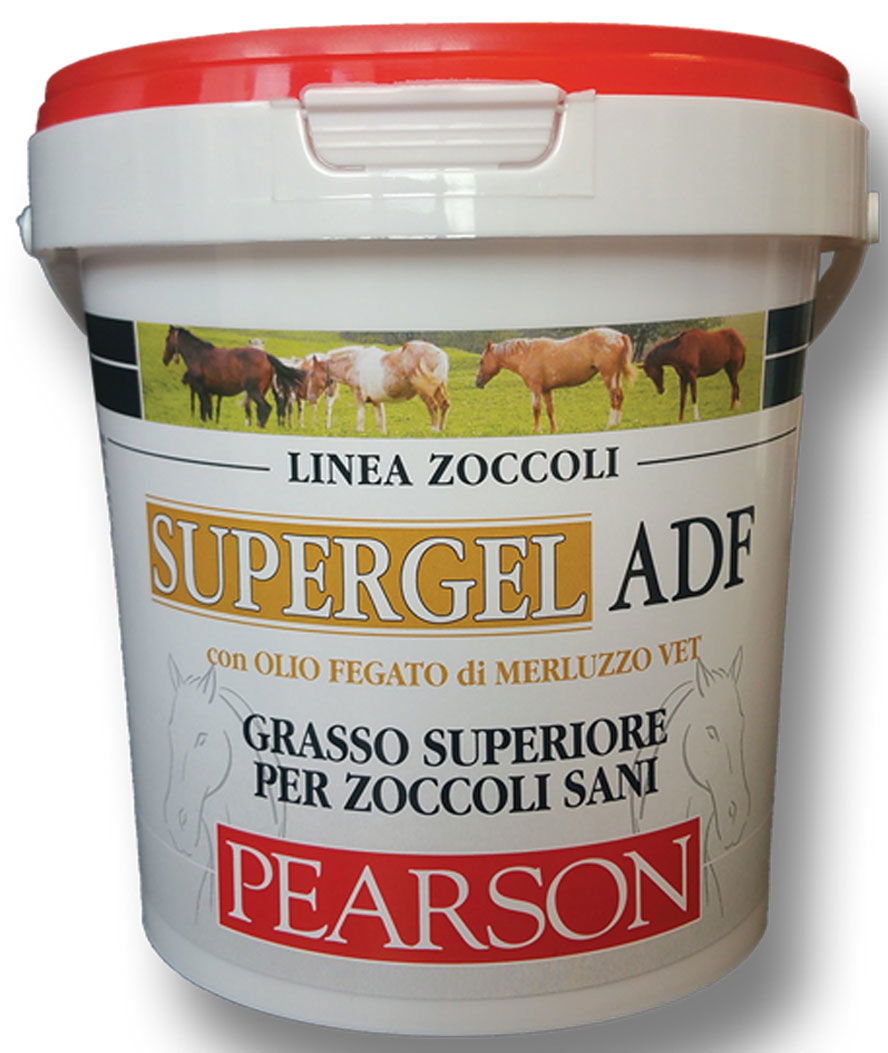 SUPERGEL ADF Pearson grasso superiore per zoccoli sani con olio di fegato di merluzzo 1000 ml