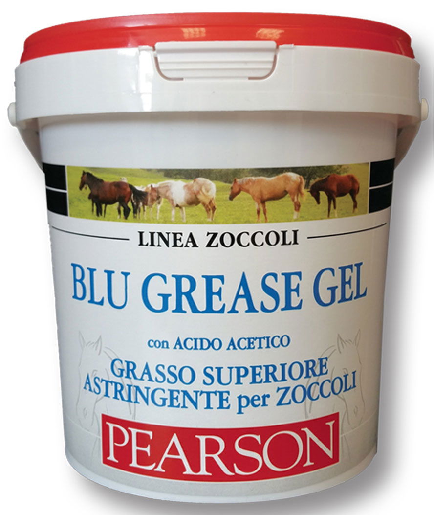 BLU GREASE GEL Pearson grasso superiore astringente per zoccoli con acido acetico 1000 ml