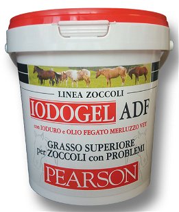 IODOGEL ADF Pearson grasso superiore per zoccoli con problemi con ioduro e olio di fegato di merluzzo 1000 ml