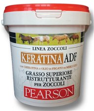 KERATINA ADF Pearson grasso superiore ristrutturante per zoccoli con cheratina e olio di fegato di merluzzo 1000 ml