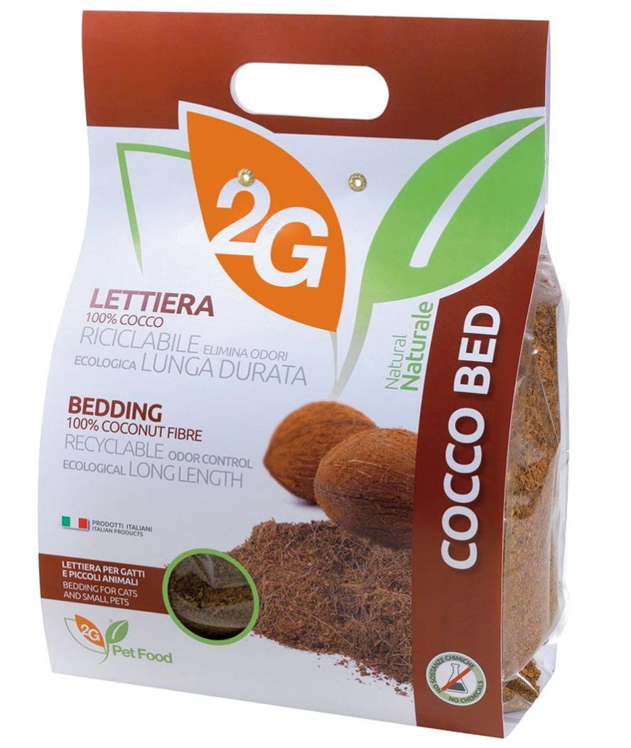 COCCO BED Lettiera in fibra di cocco per piccoli animali 100% solo fibra vegetale