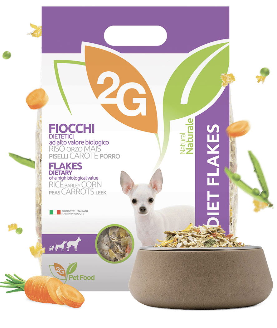 DIET FLAKES alimento complementare per cani dietetico-depurativo e ideale come integrazione di fibre - foto 2